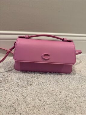 Coach Pink Leather Top-Handle Crossbody